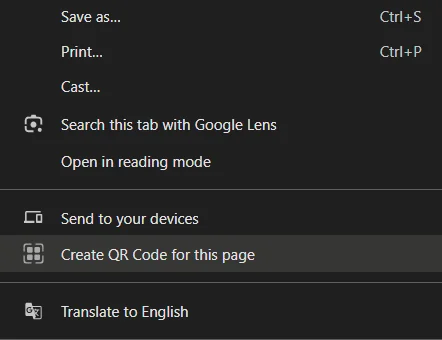Free QR Code using Google Chrome Desktop Free QR Code using Google Chrome