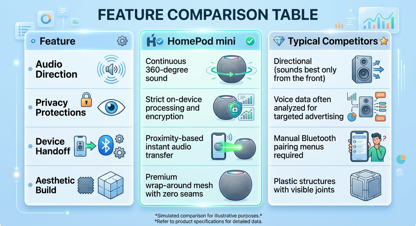 FEature comparison table FEature comparison table