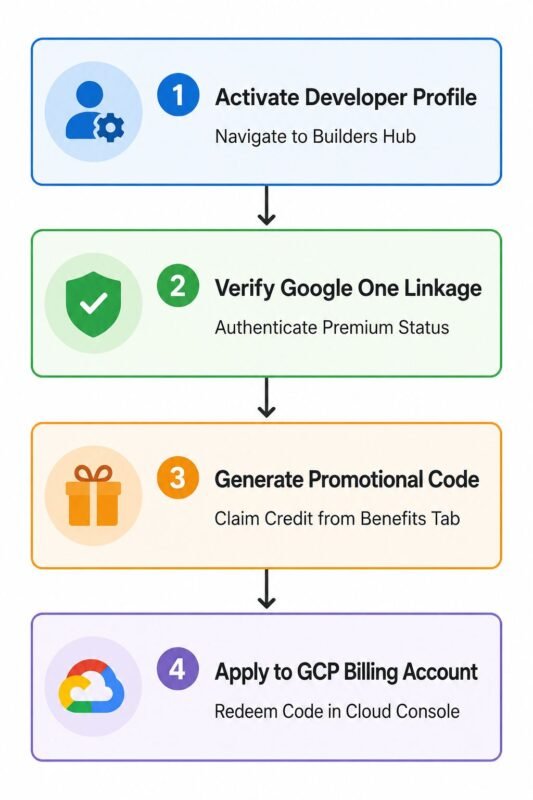 Four-Step Developer Benefits Flowchart
