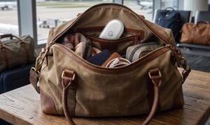 Google Pixel Tag in Travel Bag