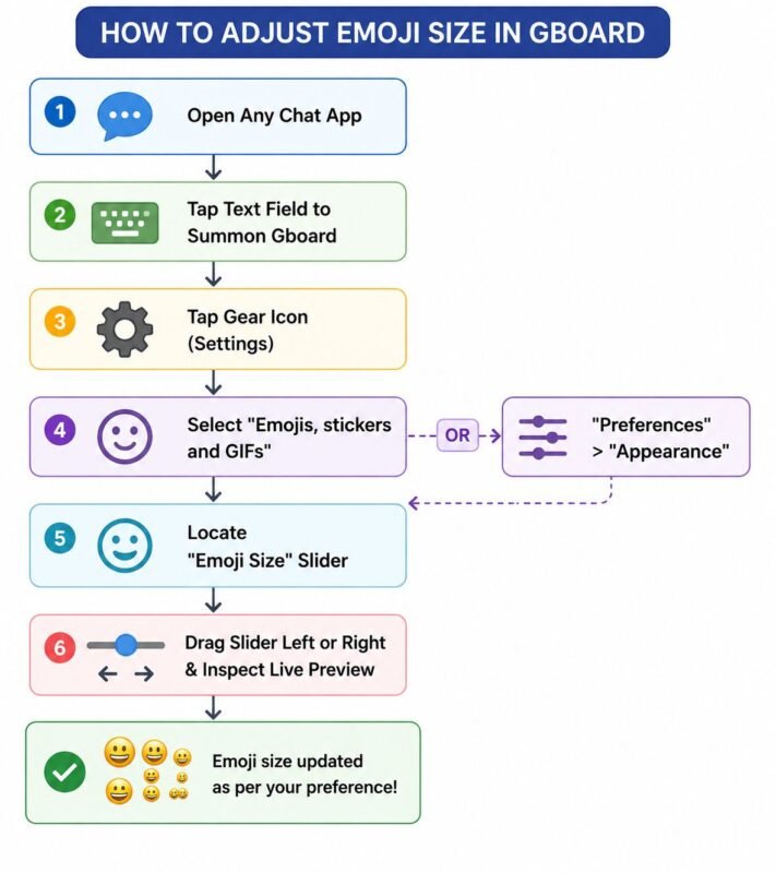 Step-by-Step Walkthrough to Increase Emoji Size