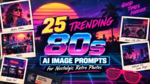 25 Trending 80s AI Image Prompts