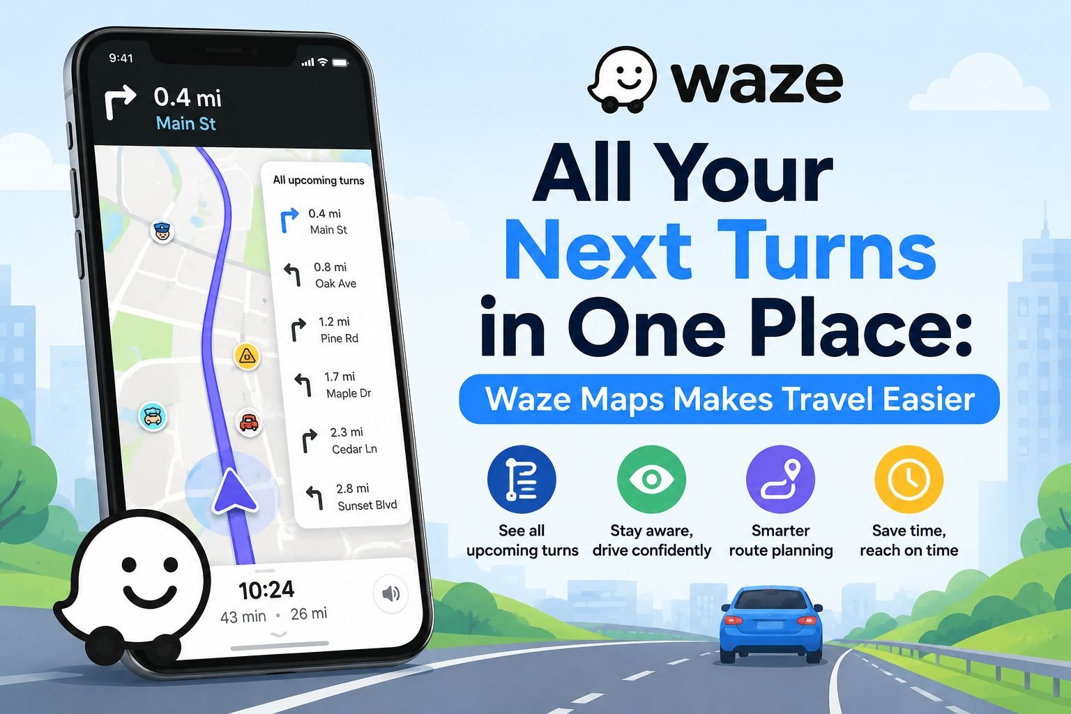 All Your Next Turns in One Place Waze Maps Makes Travel Easier All Your Next Turns in One Place Waze Maps Makes Travel Easier