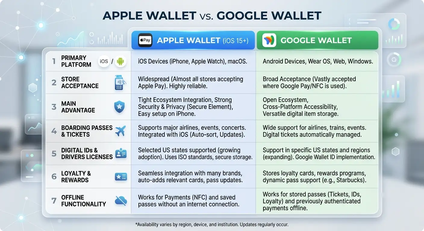 Comparison for wallets compressed Comparison for wallets compressed