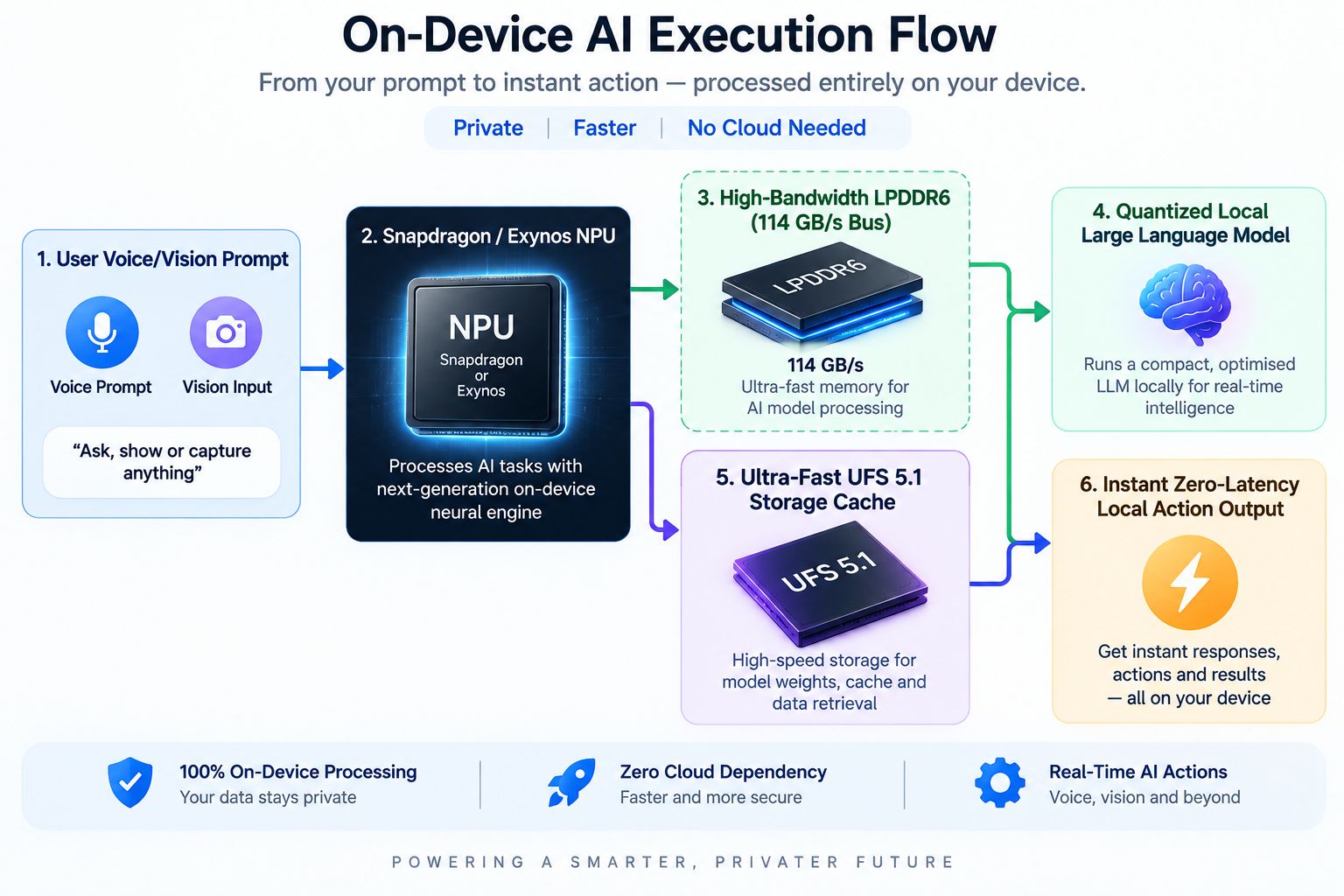Eliminating Bottlenecks for On-Device AI Agents