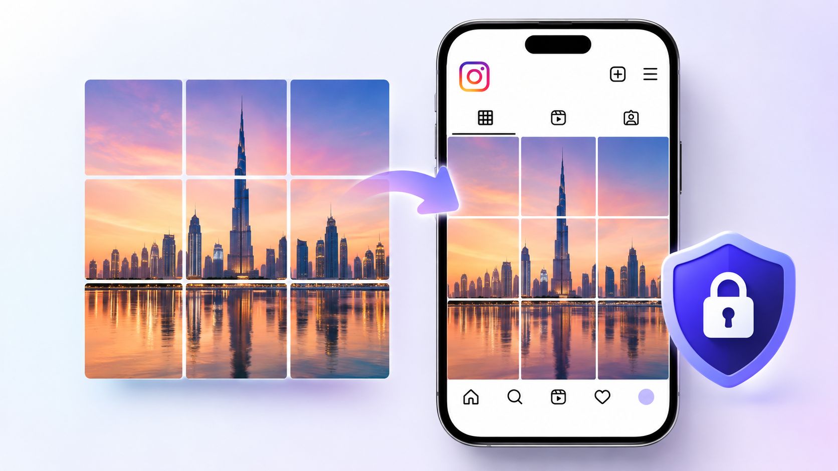 Free Instagram Grid Maker Without Uploading Your Photos