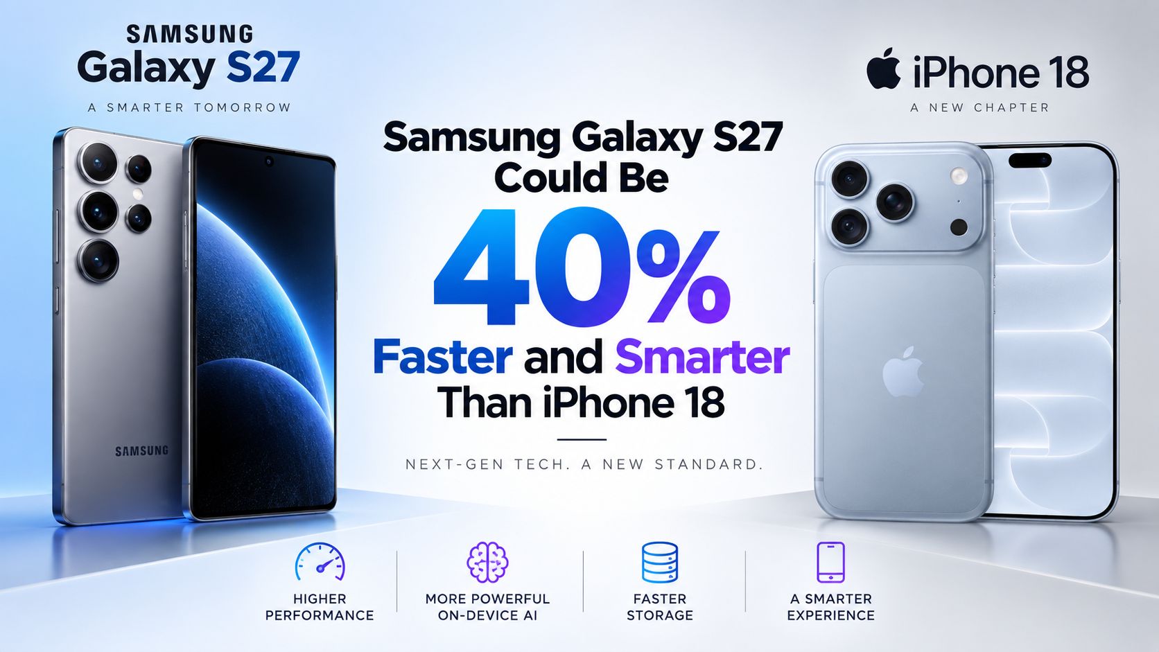 Samsung Galaxy S27 Could Be 40% Faster and Smarter Than iPhone 18